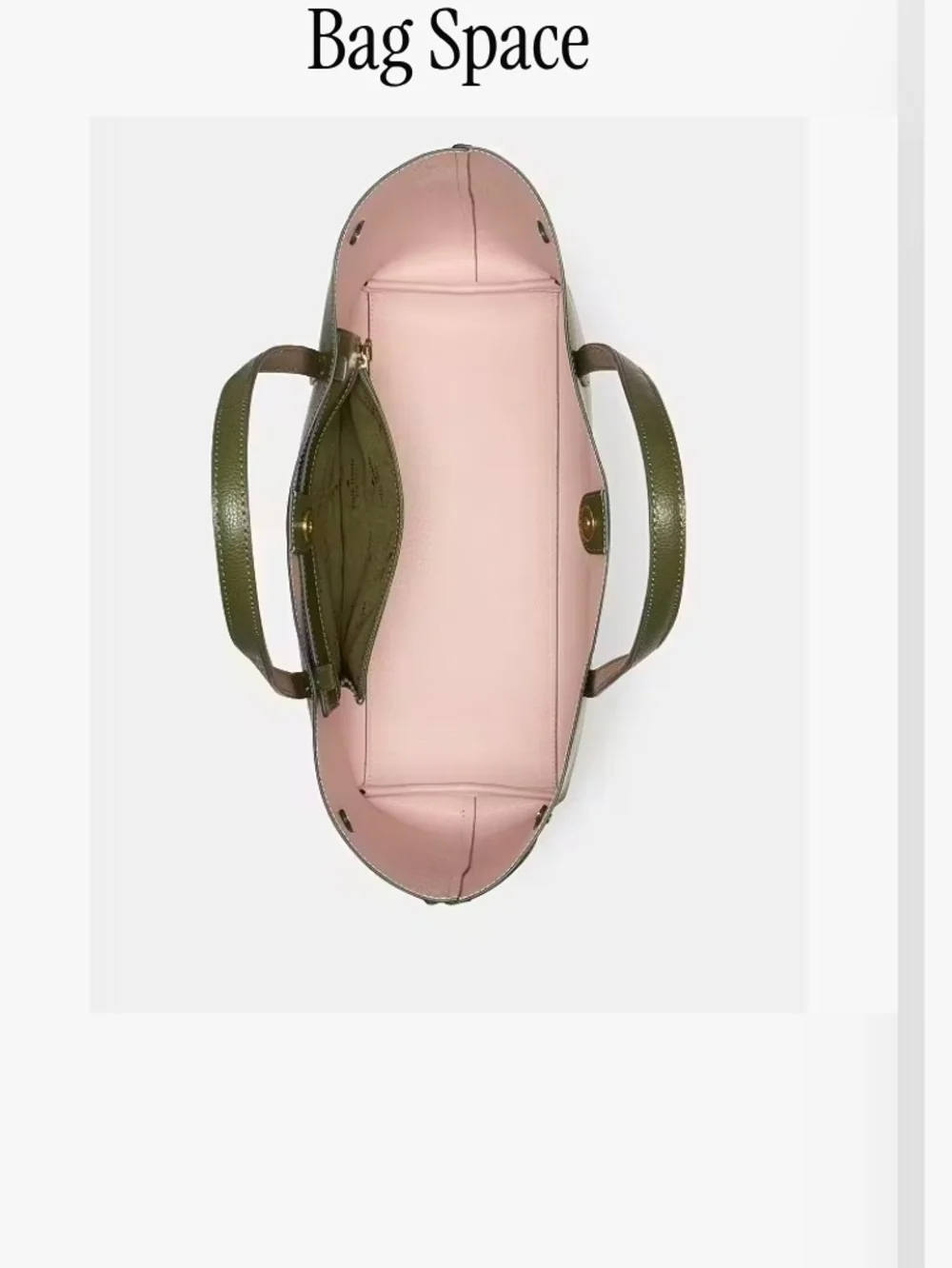 kate spade Cleo olive green leather tote